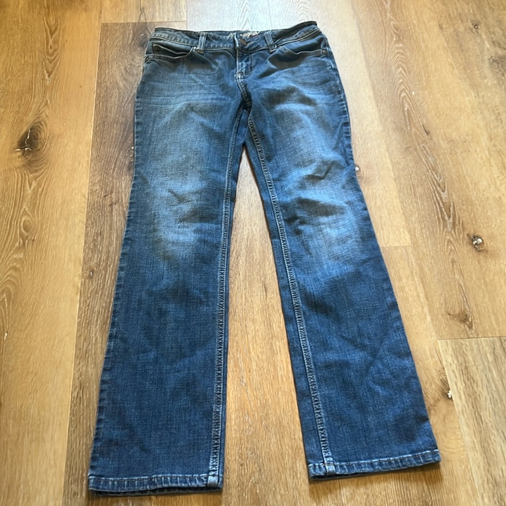 Wrangler | Women 3 x30| Straight Leg‎ Blue Denim Western Cowgirl Jeans